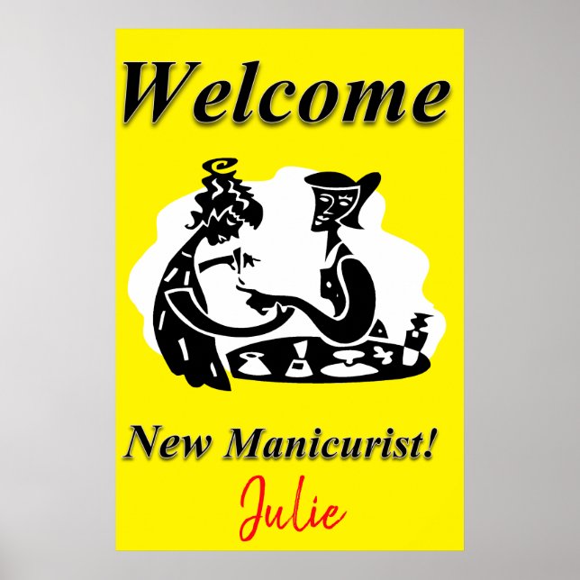 Salon Barbershop Posters New Manicurist (Front)