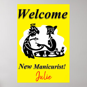 Salon Barbershop Posters Nouveau Manicuriste