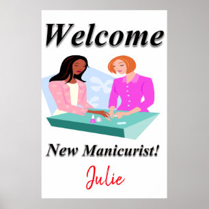 Salon Barbershop Posters Nouveau Manicuriste