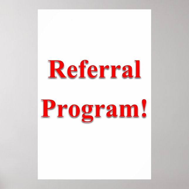 Salon Barbershop Posters Referral Program (Front)