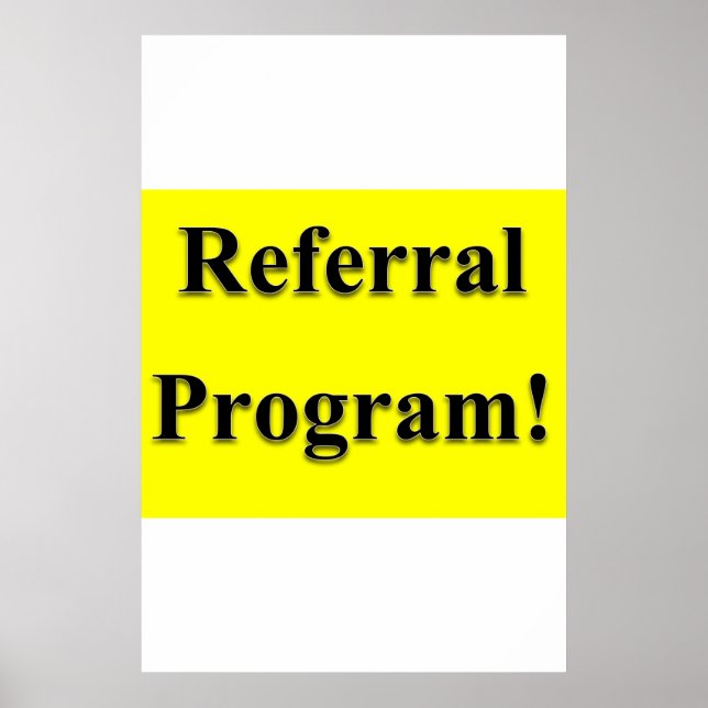 Salon Barbershop Posters Referral Program (Front)