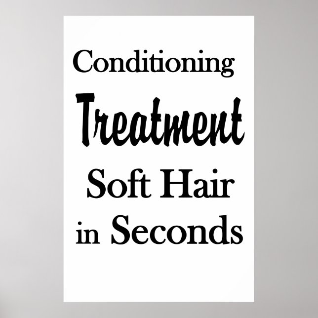 Salon Barbershop Posters Soft Hair Conditioning  (Front)