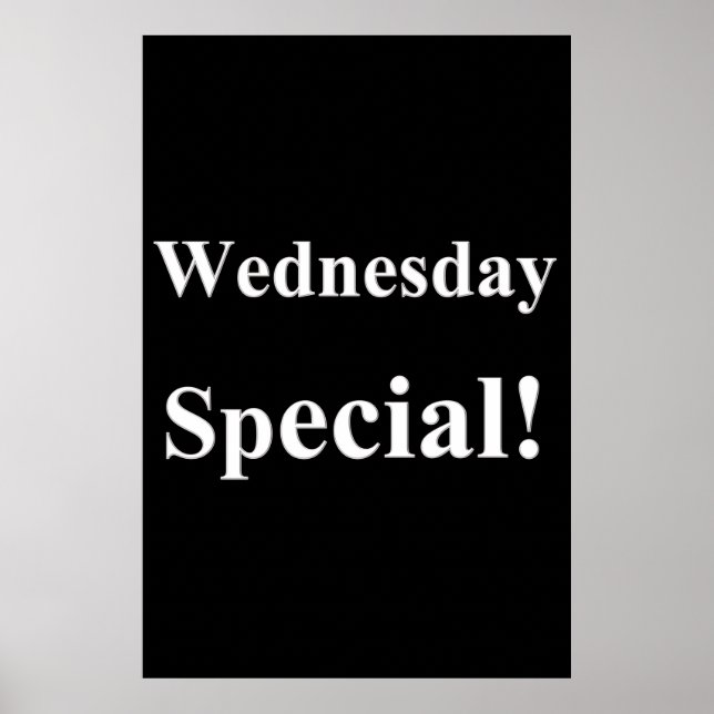 Salon Barbershop Posters Wednesday Special (Front)