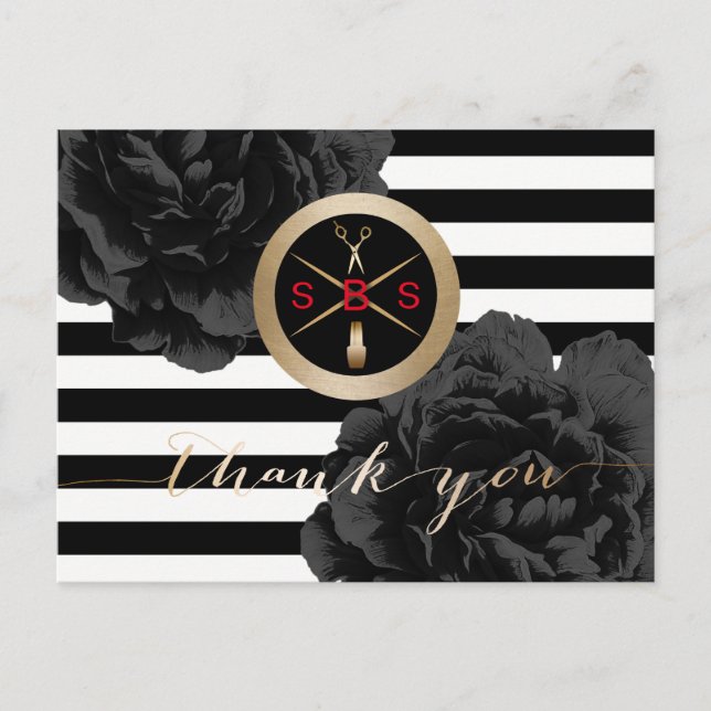 Salon Building Solution Business Thank You Postcard (Front)