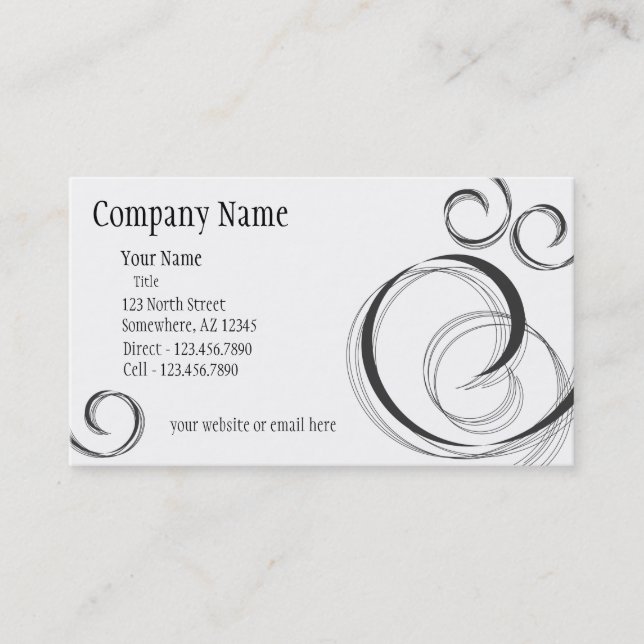 Salon Business Card (Front)