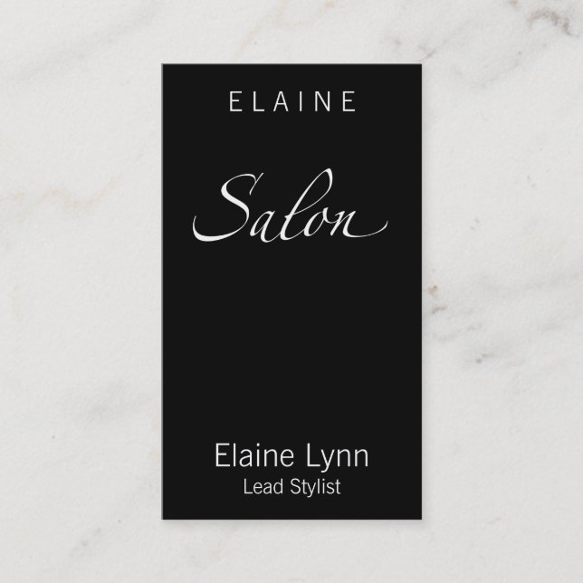Salon Business Card (Front)