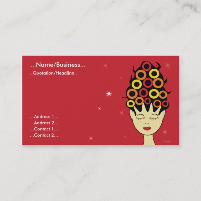 Salon Business card (Front)