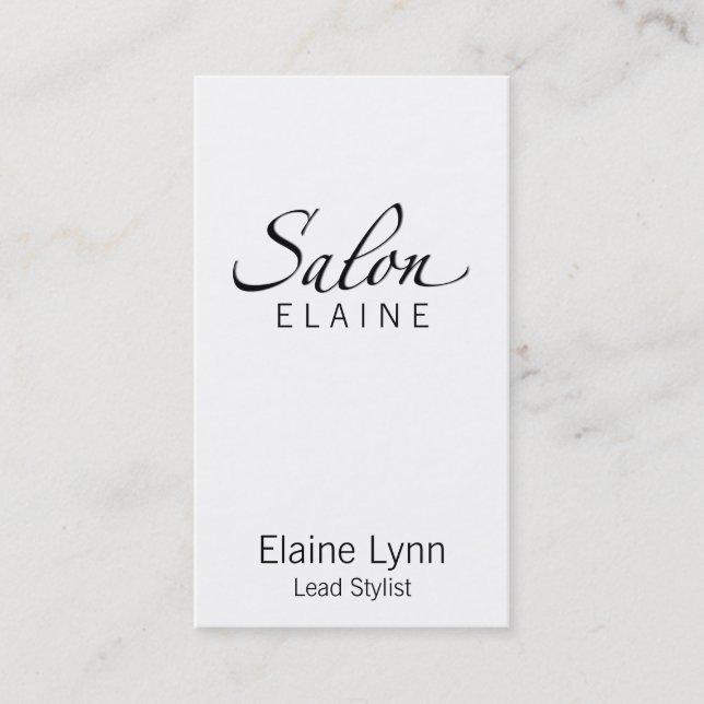 Salon Business Card (Front)