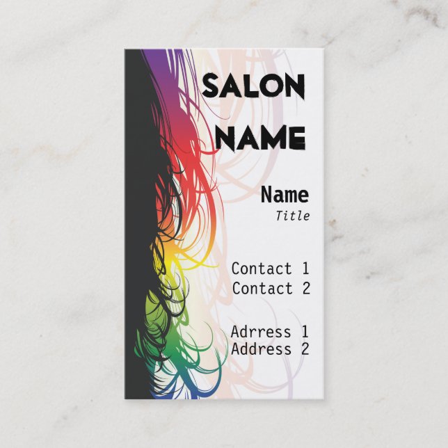 Salon Business Card - Customized (Front)