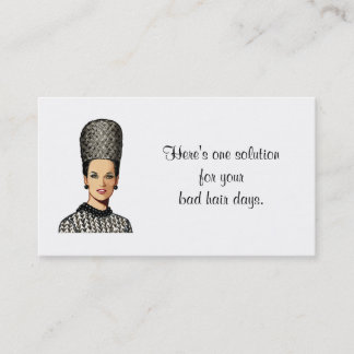 Salon Business Card with Vintage Image