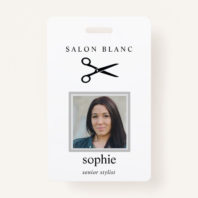 Salon Business Promotional Badge (Front)
