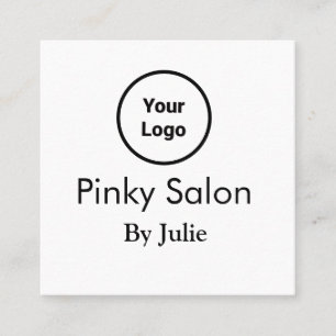Salon carte de visite ajouter votre logo Q R code 