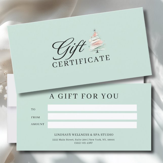 SALON CHRISTMAS TREE BUSINESS CERTIFICATE  (SALON CHRISTMAS TREE BUSINESS CERTIFICATE)