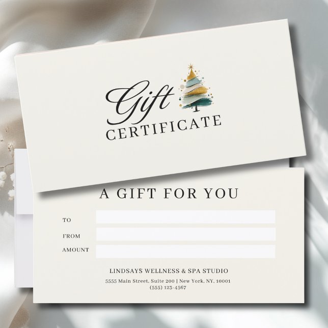 SALON CHRISTMAS TREE BUSINESS CERTIFICATE  (SALON CHRISTMAS TREE BUSINESS CERTIFICATE)
