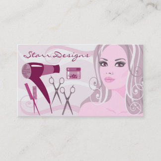 Salon Coiffeur Femme & Outils Carte de visite