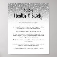 Salon Covid Health Safety Poster Parties scintilla