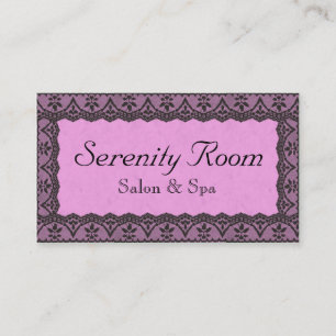 Salon de beauté élégant et Carte de visite Spa