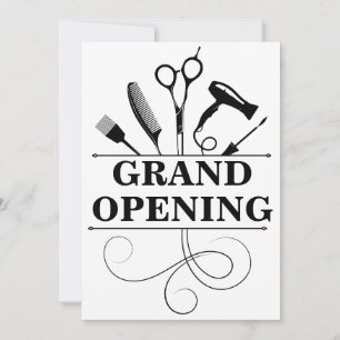 salon de beauté grande ouverture invitation