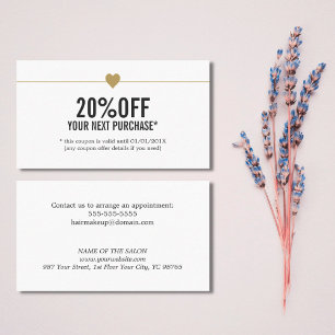 Salon de beauté simple et élégant Coupon