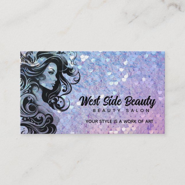 Salon de beauté Slogans Carte de visite (Devant)