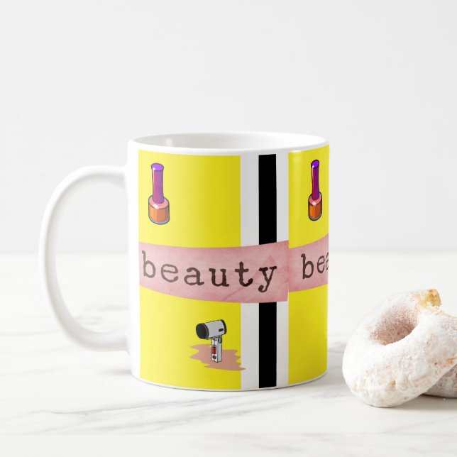 Salon de beauté Styliste Mug (Avec donut)
