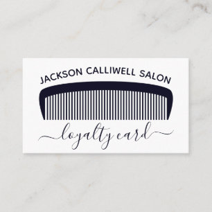 Salon de cheveux moderne Carte de fidélité Simple