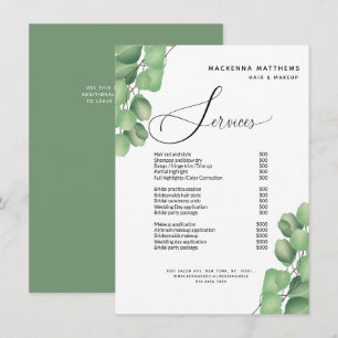 Salon de coiffure moderne Foliing Tarifs Menu Serv