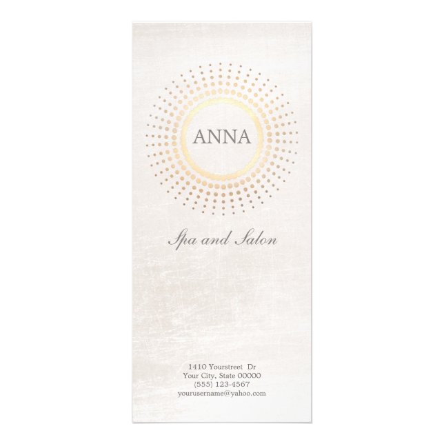 Salon de coiffure simple et élégant et menu Spa (Devant)