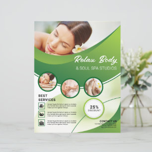Salon de soins de beauté et spa Modèle circulaire