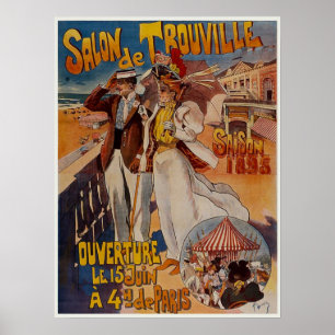 Salon de Touville Poster de voyage Vintage