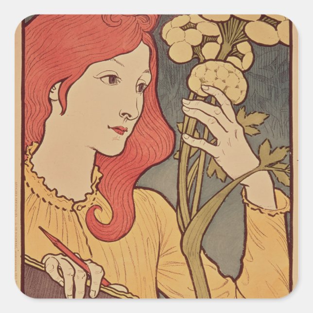 Salon des Cent, 1894 Square Sticker (Front)