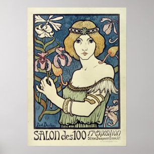 Salon Des Cent by Paul Berthon Poster