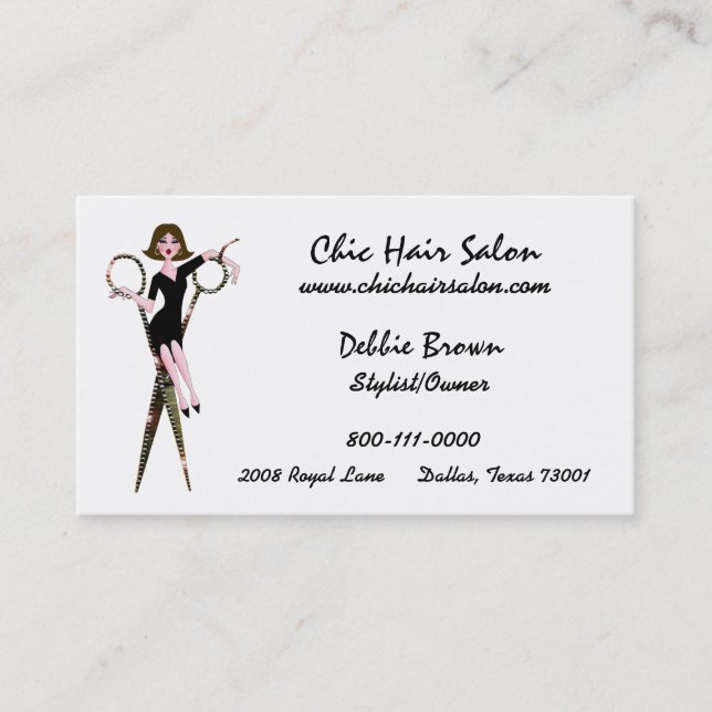 Salon Diva Cartes de visite (Devant)