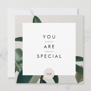 Salon Gift Card Modern Minimalist Line