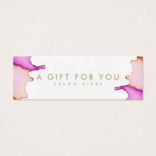 Salon Gift Card Watercolor Minimalist Modern