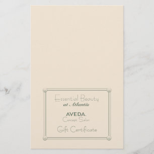 Salon Gift Certificate (DIY Folding) Flyer