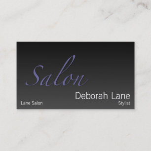 Salon Gradient Dark Business Card