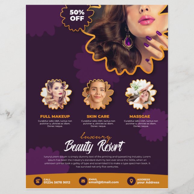 SALON LFYER | BEST FLYER DESIGN (Front)