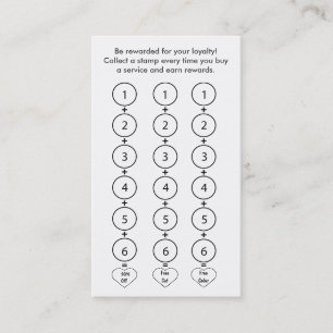 Salon Loyalty Business Card
