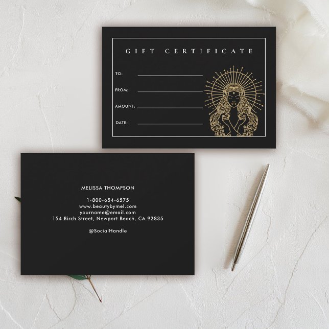 Salon Makeup Hair Nails Lashes Tarot Gift (hair salon gift certificate mystical tarot celestial beauty makeup nails lashes stylist beauty )