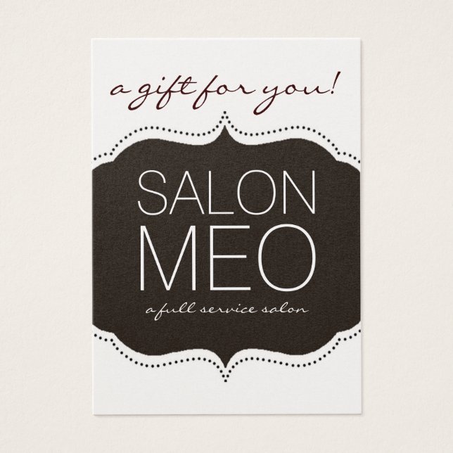 SALON MEO GIFT CARD (Front)