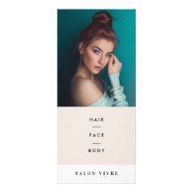 Salon Minimalist Price List Rack Card