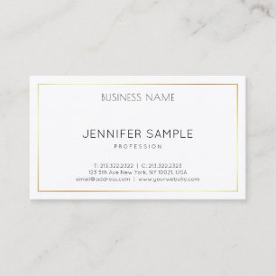 Salon Modern Design Elegant Plain Luxury Trendy Business Card