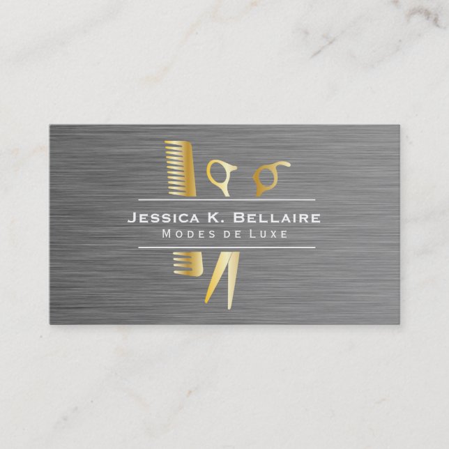 Salon | Modern Luxe Appointment Card (Front)