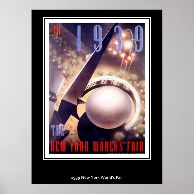 Salon mondial poster vintage de New York (Devant)