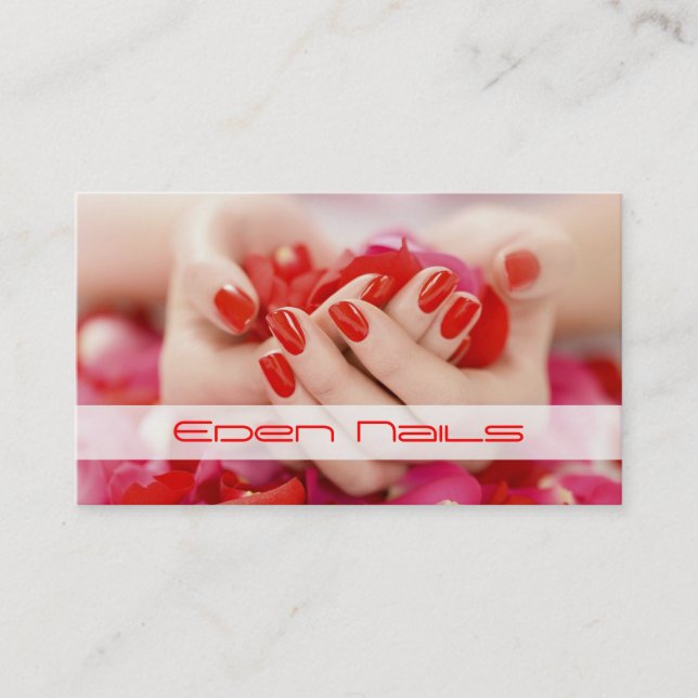 Salon Nails, Beauté, Carte de visite Spa (Devant)
