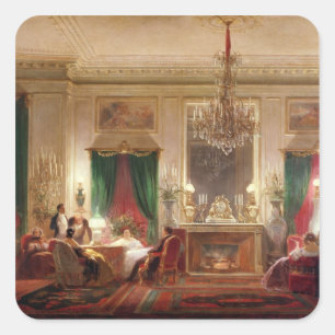 Salon of Princess Mathilde Bonaparte Square Sticker