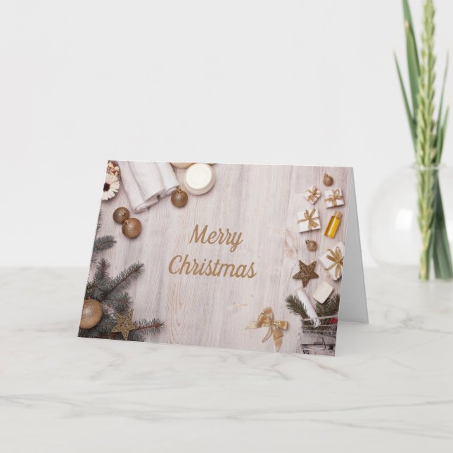 Salon or spa Christmas/Holiday  Holiday Card (Front)