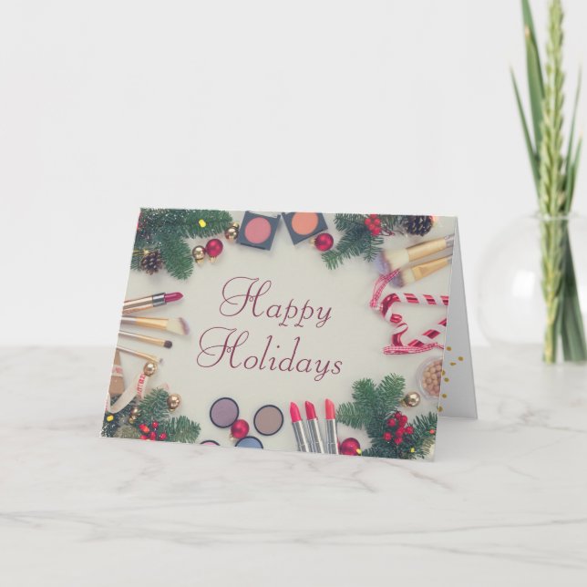 Salon or spa Christmas/Holiday  Holiday Card (Front)