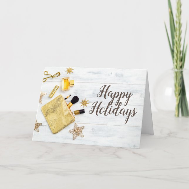 Salon or spa Christmas/Holiday  Holiday Card (Front)